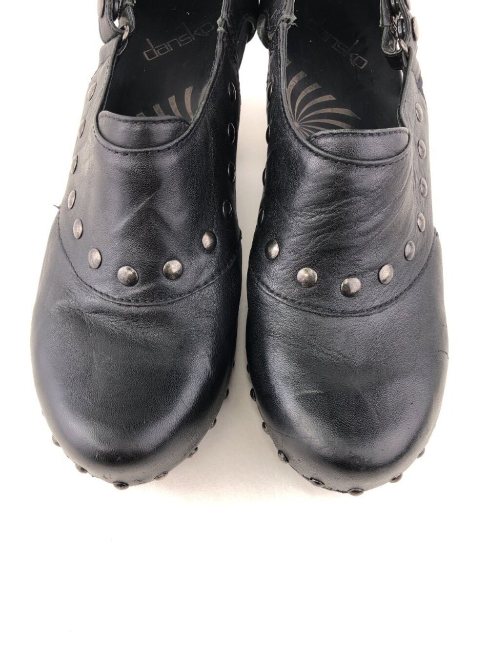 Dansko Ryder Black Full-Grain Leather Studded Clogs EUR 40 - Picture 13 of 15